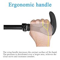 Fahrradgriffe ergonomisch, Horn Lenkergriffe für MTB, Trekkingrad, E-Bike, Cityrad Rennrad und Faltrad mit Zwei Seiten Lock-On Design aus rutschfestem Gummi (22 mm Fahrrad Griffe) – Ansicht 4