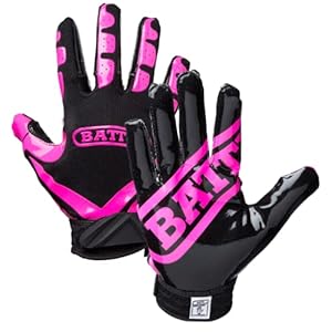 Battle Fußballhandschuh Pink/Schwarz Größe S