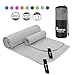 Produktbild Relefree Mikrofaser-Handtuch, 2 Größen, Sport, Reisen, Strandtuch, 60x30''(150x75cm) und 24X15''(60x40cm), schnelltrocknend, extrem saugfähig, Geeignet für Fitness, Camping, Schwimmen, Wanderung