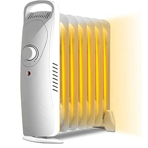 7 aletas 700W Calentador Radiador Aceite Con Termostato Ajustable,Radiador Aceite del Calentador...