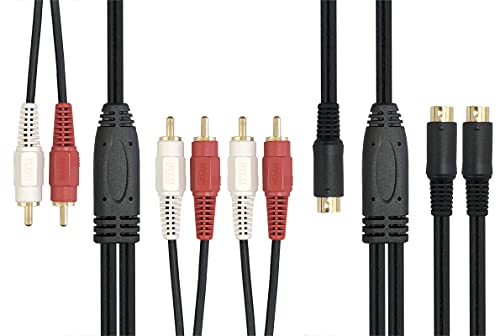 フジパーツ 2分配S端子AVケーブル 2m 1S/2ピン-2S/4ピン FVC-132