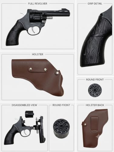 Image of Metal Ring Cap Gun Revolver with Holster