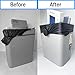 Trash Can Bag Holder - 2pcs Garbage Bag Fasten Lock Universal Strong Trash Can Liner Holder for Kitchen Clip Rubber Bands