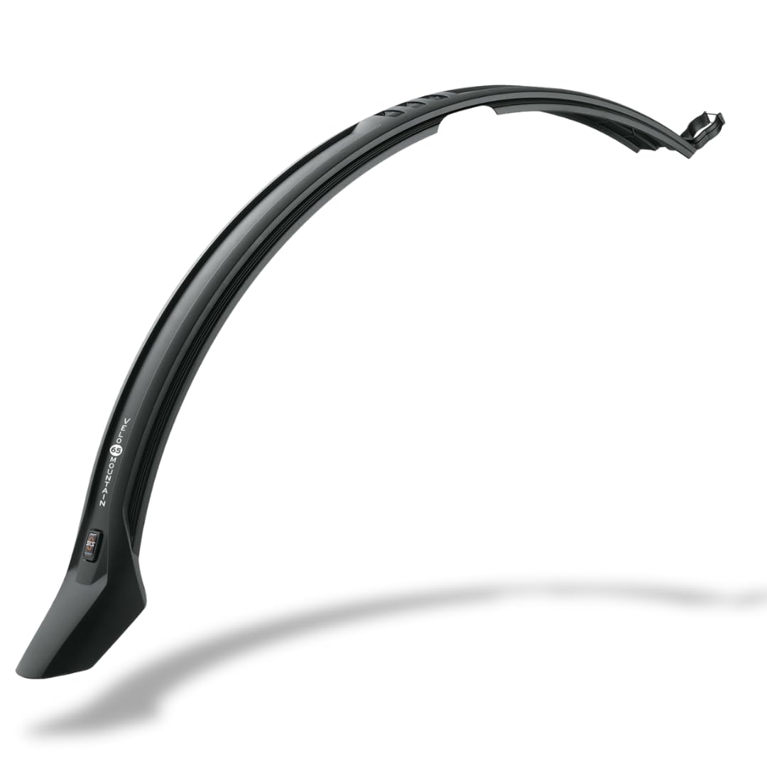 SKS GERMANY SHOCKBLADE 29 - 27,5PLUS parafango anteriore con ampio spoiler, accessori bici per la mountain bike (fissaggio rapido, paraspruzzi in plastica bicomponente), nero