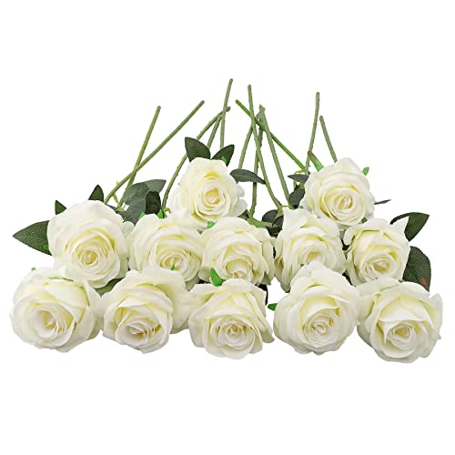 JOYHAZE 12 Pcs Artificial Roses
