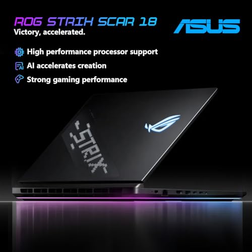 ROG Strix Scar 18 G835 Intel Ultra 9 275HX NVIDIA RTX 5090 Best Gaming Laptop, 18" ROG Nebula HDR 2.5K 240Hz/3ms, 64GB DDR5 RAM, 2TB SSD, Wi-Fi 7, W11P, Bundle con raffreddamento PCO Laptop - Notebook - Immagine 1