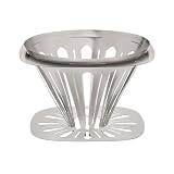 Thous Winds Faltbarer Kaffeefilter, Pour Over Kaffeefilter Edelstahl, Kaffeefilterhalter Wiederverwendbar, für Zuhause, Café, Camping