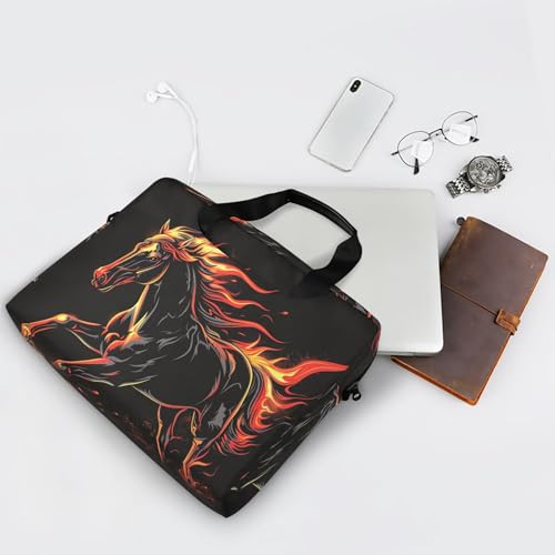 Maletín para laptop ALAZA Running Horse Flame 13-15.6 pulg miniatura 7