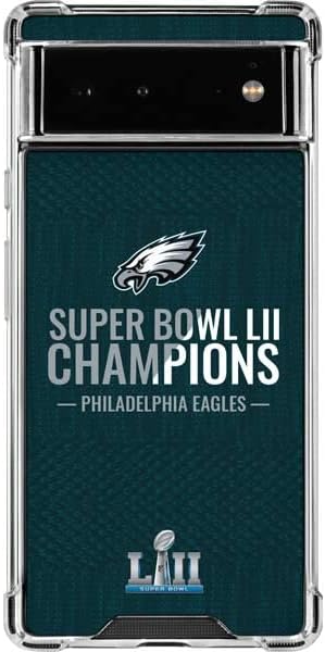 Skinit Clear Phone Case Compatible with Google Pixel 6 - Officially Licensed NFL Philadelphia Eagles Design