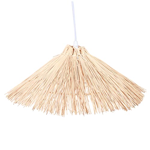 Osaladi 1Pc Chandelier Woven Lamp Shade Chandelier Light Outdoor Lantern Chinese Chandelier Lights Ceiling Wicker Chandelier Retro Ceiling Lighting Fixture Indoor Chandelier Ceiling Lamp #TOP14