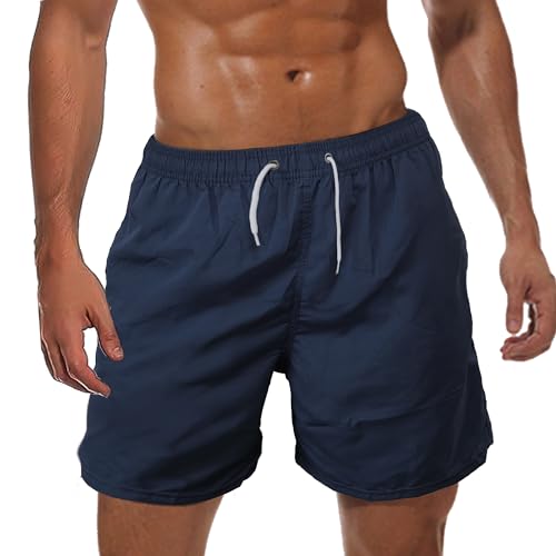 Sun Ora Men's Swim Trunks Quick Dry Swim Shorts,Mesh Layer Beach Swimming Board Shorts Casual Sports Lightweight Swimsuit with Mesh Pockets 5inch