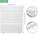 Changshade 6-Pack Pleated Paper Temporary Shades Cordless Light Filtering Cut to Size Temporary Paper Blinds for Indoor Windows of Office, Bedroom, Bathroom, Living Room, 36