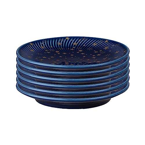 Porcelain-Arc-Blue-Stars-Set-of-6-Appetizer-Plates