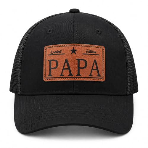 YQZUWUXE Mens Papa Trucker Hat Cool Fathers Day Birthday Gifts from Daughter Son Baby Pregnancy Announcement Gifts Summer Fishing Outfits