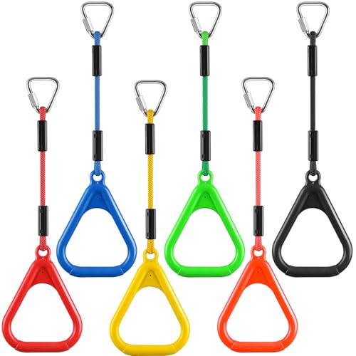 PELLOR 6 Stück Kinder Klettern Ringe, Multifunktions turnringe...