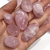 kgqydouu cristalli e pietre curative rose naturali cristallo di quarzo perle di pietra roccia chip lucidato bead lucky decorazione della casa regalo