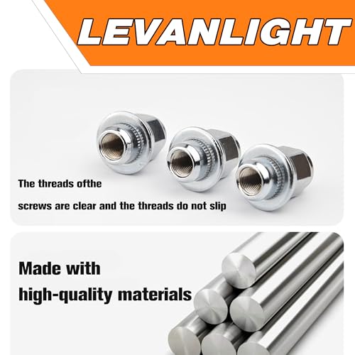 20Pcs M12 x 1.5 Wheel Nuts Set Compatible for Jaguar F-Type, S-Type, X-Type, XF Series, XJ X350/X351/X358, XK/XKR Series Replace# C2C35294 M12 x 1.5 Locking Wheel Lug Nuts - Image 3