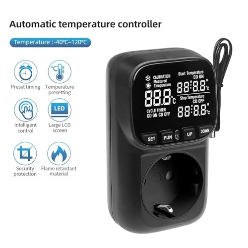 Régulateur de température numérique 230V chauffage refroidissement