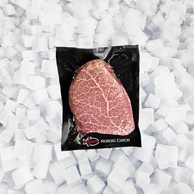Nordic Catch Grade A5 Japanese Wagyu Steak Without Bone, Always Fresh Thick Cut, Skin-Packed 100% Authentic A5 Wagyu Steak from Kagoshima Reserve - Great Gift