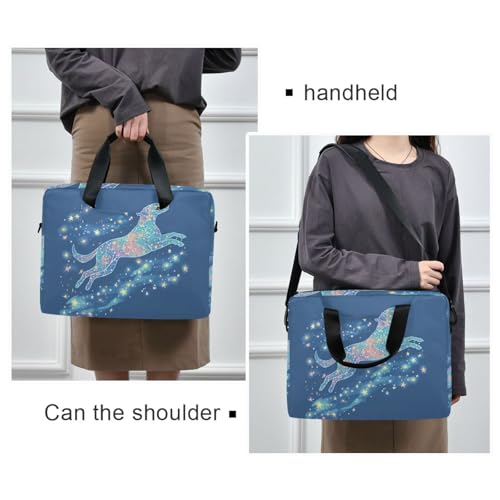 Maletín para portátil y tablet 15.6" estilo kawaii azul miniatura 2