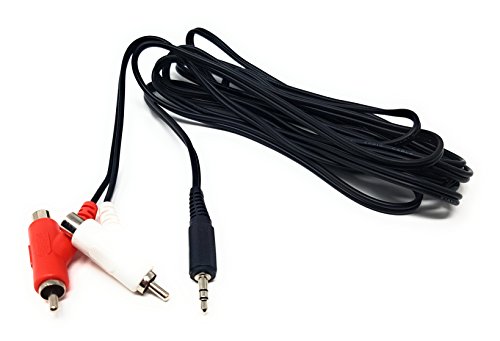 Maincore 3m Long 3.5mm Jack to 2 x RCA Twin Phono + STACKABLE Female Y Plugs/Stereo Audio Cable Lead Cord Extension Extender