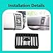 1PC Console Air Vent Compatible with Wrangler TJ 1997-2006 Cherokee 1997-2001 Replaces 5DP55TAZ, Driver Passenger Side Dash AC Vents Louver Outlet