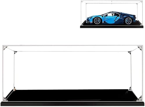 Vitrina de acrílico para Lego 42083, a prueba de polvo, transparente, vitrina para (Bugatti Chiron) (no incluye el modelo)