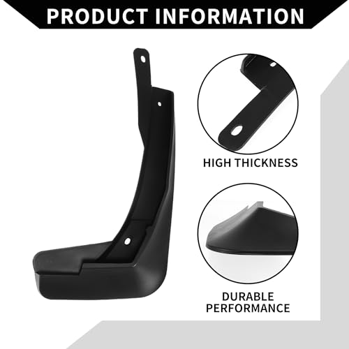 Image of Mud Flap Splash Guard with Mount Accessories for Volkswagen T-Roc TRoc 2017-2021 / Front & Rear Side Mud Guards /Durable / 1 Set