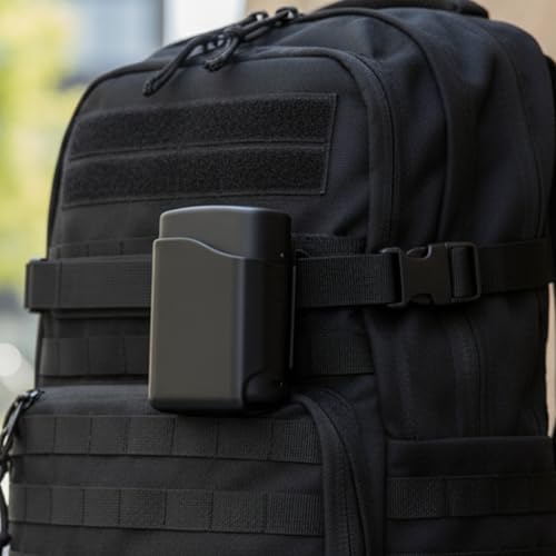 HoldMyGear Belt Clip Flashlight Holder – Compatible with Olight Baton 4 Premium Charging Case (Precision-Fit Belt Mount Holder, Fits Belts 1.5\" Wide)