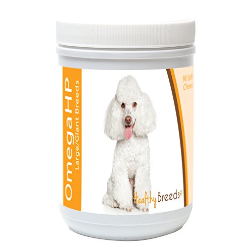 Image of Healthy Breeds Toy Poodle Omega HP Fatty Acid Skin and Coat Support Soft Chews 90 Count