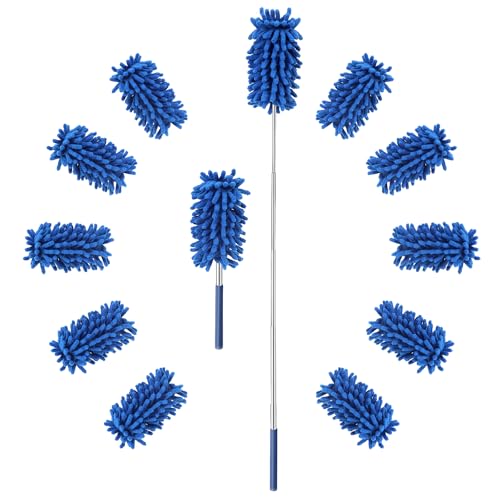ZZ LAZYCOTTAGE 12 Pack Microfiber Dusters for Cleaning, High Duster