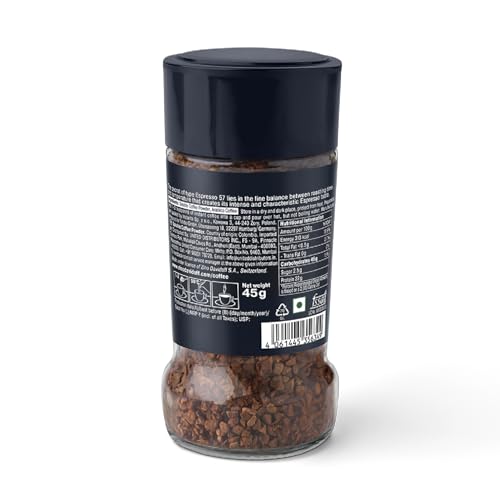 Image of Davidoff Coffee Espresso 57 | 100% Arabica Beans | 11 /12 Intensity | Granules, Glass Bottle | 45g - PACK OF 12
