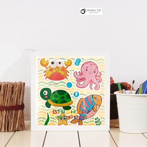 Image of MONKEYTAIL Assorted Prints DIY Diamond Art | Set of 10 | Ideal Birthday Return Gifts for Kids of All Age Group