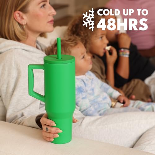 Image of Elemental Spill Proof 40oz Insulated Tumbler with Handle & Straw Travel Mug
