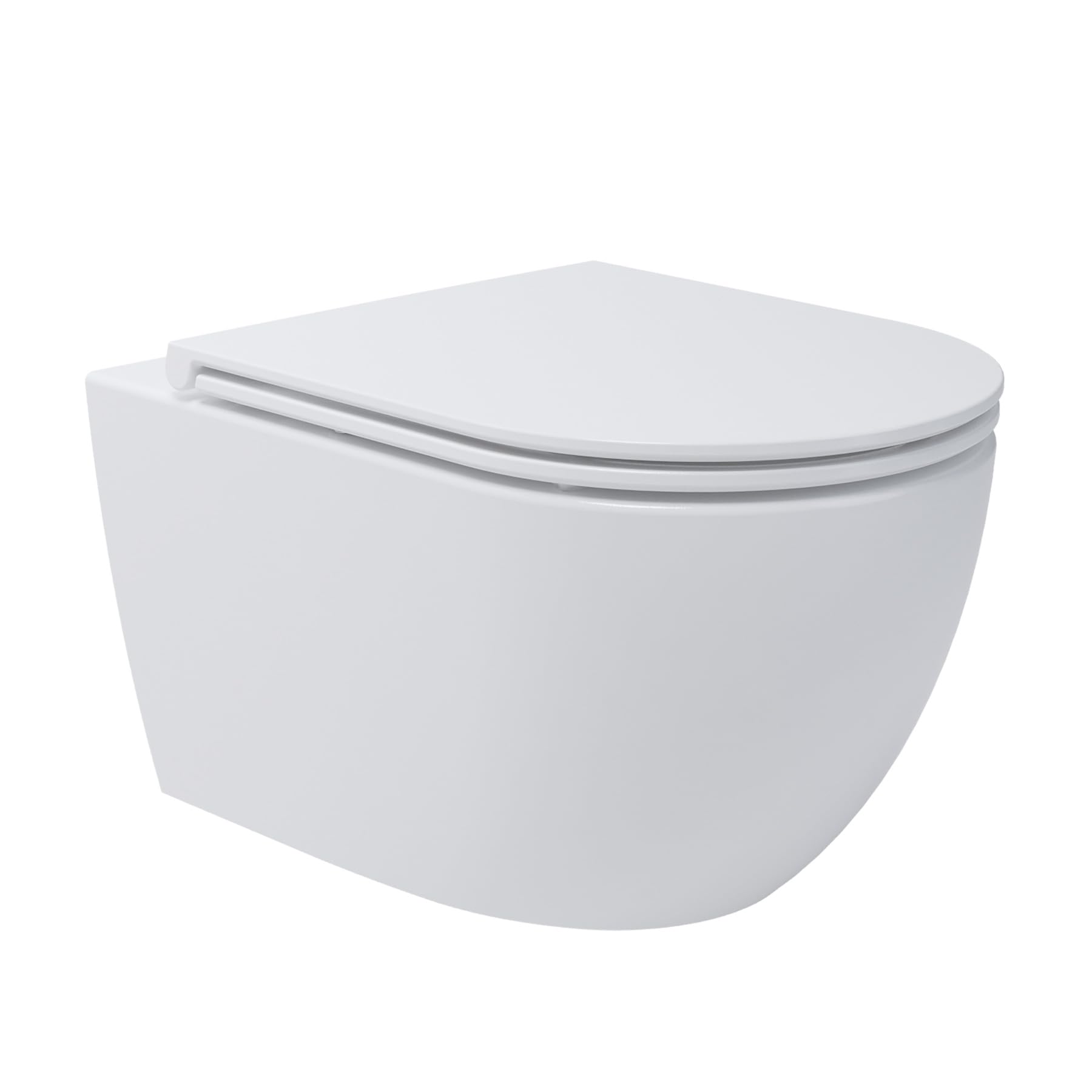 Whirlflush Hänge-WC Soho 3.0 Weiß Glanz | Spülrandlos für Hygiene & Leichte Reinigung | Tornado-Spülung | Mit Super Slim SoftClose WC-Sitz aus Duroplast