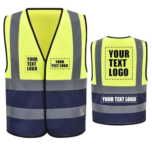 Image of AYKRM 12 colour High visibility viz vest hi vis viz reflective work construction safety vest (XS-8XL)