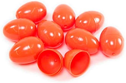 50 Orange Empty Easter Eggs Vending, Crafts, ETC.