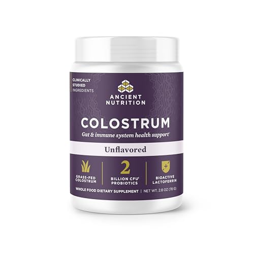 Ancient Nutrition Colostrum Superfood Powder, Grass Fed Bovine Colostrum, Supports Healthy Gut