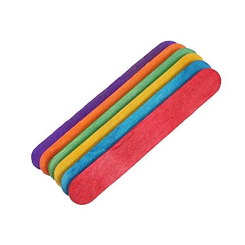FONDOTIN 50Pcs DIY Wooden Craft Sticks Popsicle Sticks for Art Projects Building Models and Creative Sculptures Smooth Surface for Easy Handling
