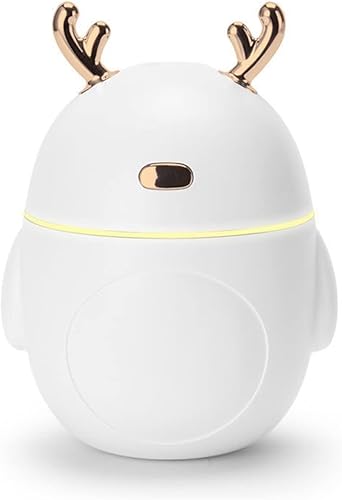 Humidifier Humidifier 320 ml Home Bedroom Mini Mute USB Spray for Office Car Aroma Humidifier LED Mist Maker Desk Humidifier (Colour White)