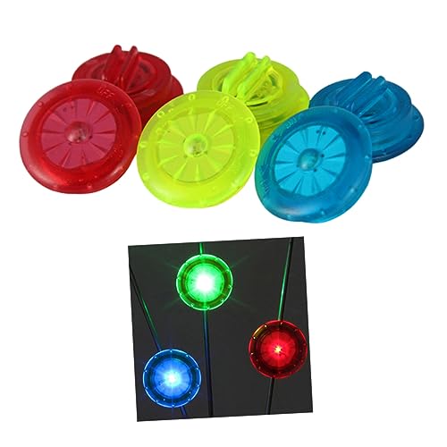 balacoo 6Pcs Mini LED Bike Spoke Lights Bicycle Wheel Decoration Bright Safety Lamp for Night Cycling Easy Installation Long Battery Life
