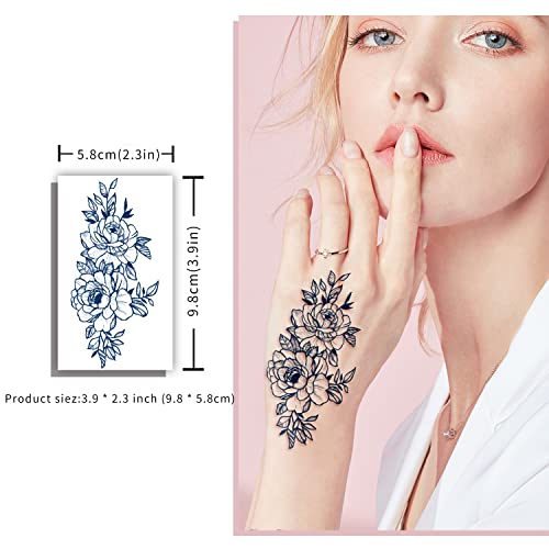 30 Sheets Semi-Permanent Tattoos for Women Inspirational Words Tattoo Stickers - Image 2