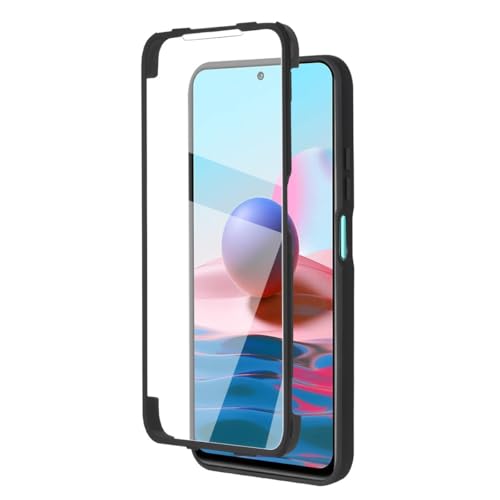 Wuhaizher for Honor X5C Plus Phone Case and Screen Protector 360 Full Body Bumper Case Rugged Clear Back Shell + Protective Front Case Dual Shockproof Cover for Honor X5C Plus Black