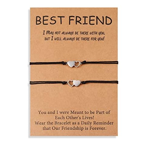 GBTBYS 2 Pcs Best Friend Distance Matching Handmade Friendship Sister BFF Bracelet for BFF Women Daughter Sisters Daughters Lovers Family Birthday Gifts Cover