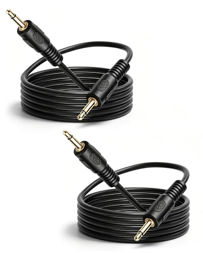 Cable de audio mono TS de 1/8 pulgadas RIIEYOCA macho a macho de 6 pies para señales de disparo