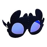 Sun-Staches How to Train Your Dragon Toothless Sunglasses | UV 400 Costume Accessory | One Size Fits Most Kids