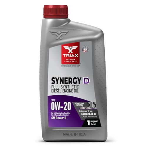 Aceite motor sintético 0W-20 para diésel Triax 1 Quart miniatura 1
