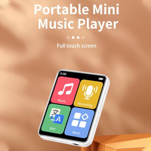 Lecteur MP3 Bluetooth tactile blanc avec carte micro SD 32 Go intégrée - 4
