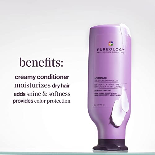 Pureology Hydrate Moisturizing Conditioner | For Medium To Thick Dry, Color Treated Hair | Sulfate-Free | Vegan #TOP1