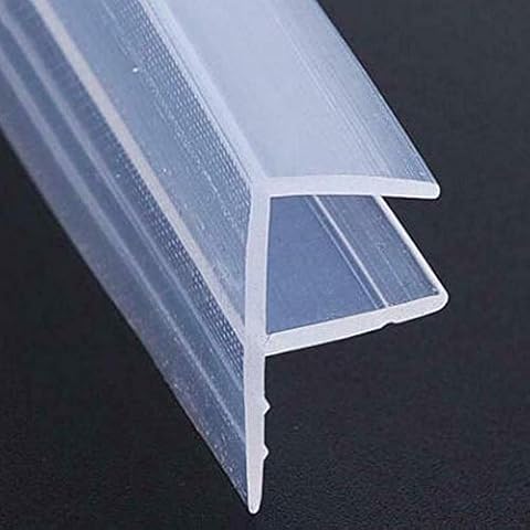 2m Silicone Shower Screen Seal Sliding Strip Plastic Window Glass Rubber Fixture BathRoom Window For Door Accessories 6/8MM (Width : 8mm) Cover